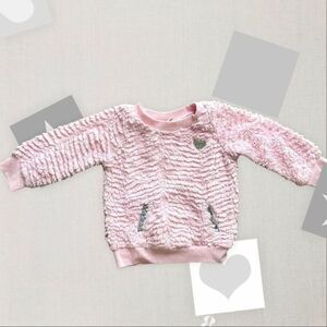 Juicy‎ Couture Pink Fuzzy Wubby Pullover Sweater 18 months